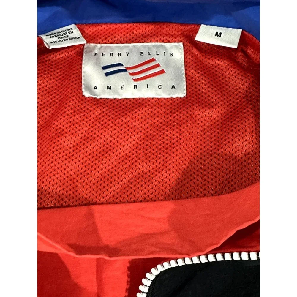 Perry Ellis Colorblock Jacket - Red, Blue, Yellow - Picture 4 of 8